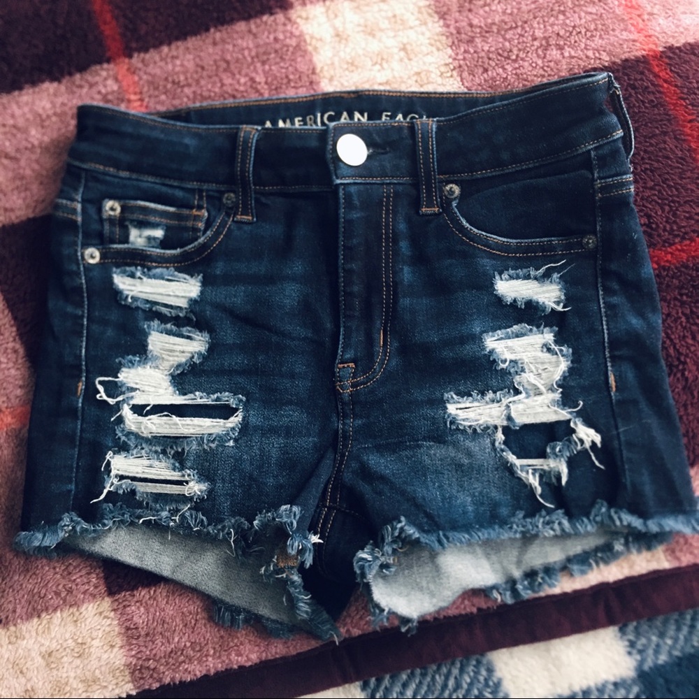 NWOT AE Hi-Rise Shortie (Size 0)